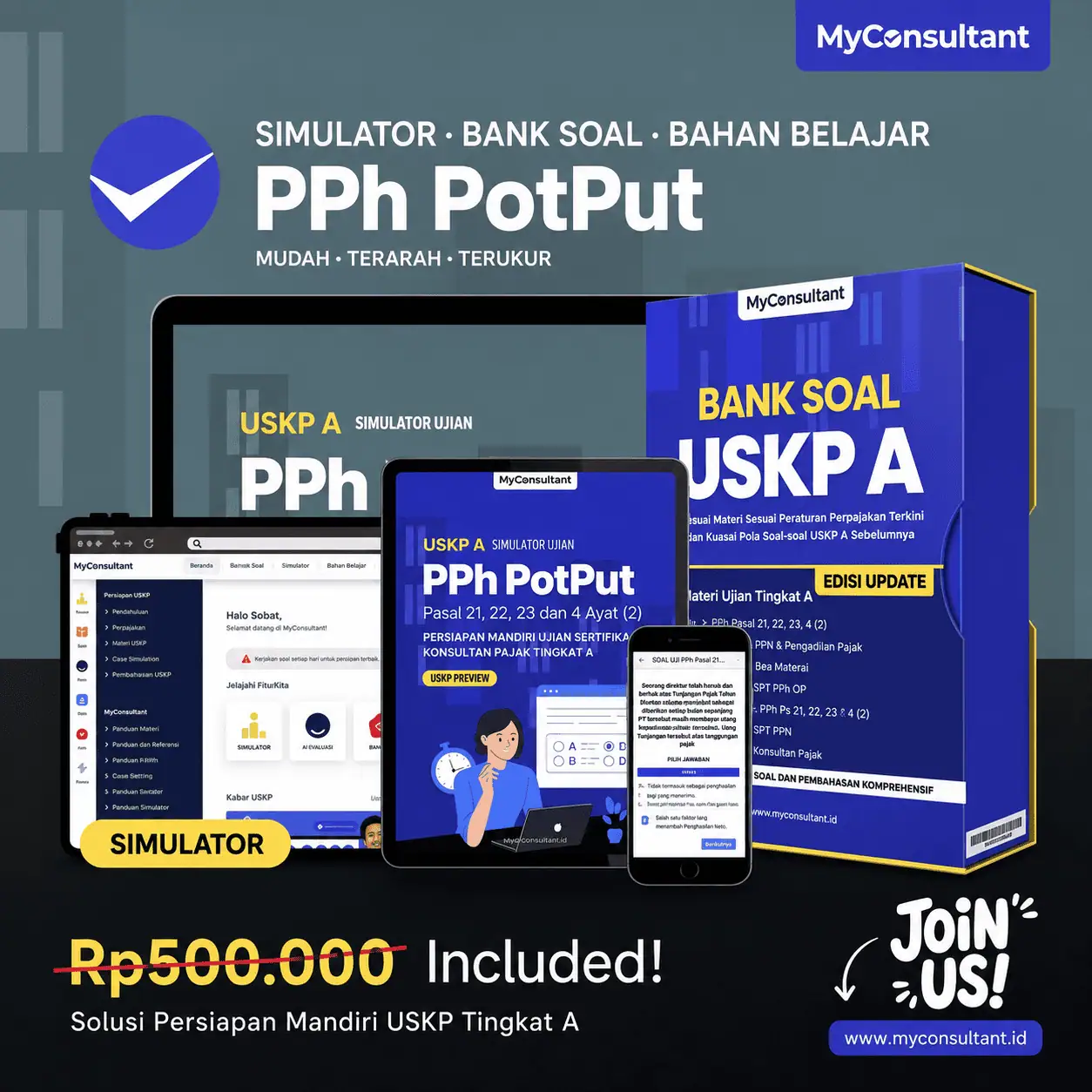 Ilustrasi materi PPh Pemotongan dan Pemungutan (Withholding Tax) untuk persiapan USKP A