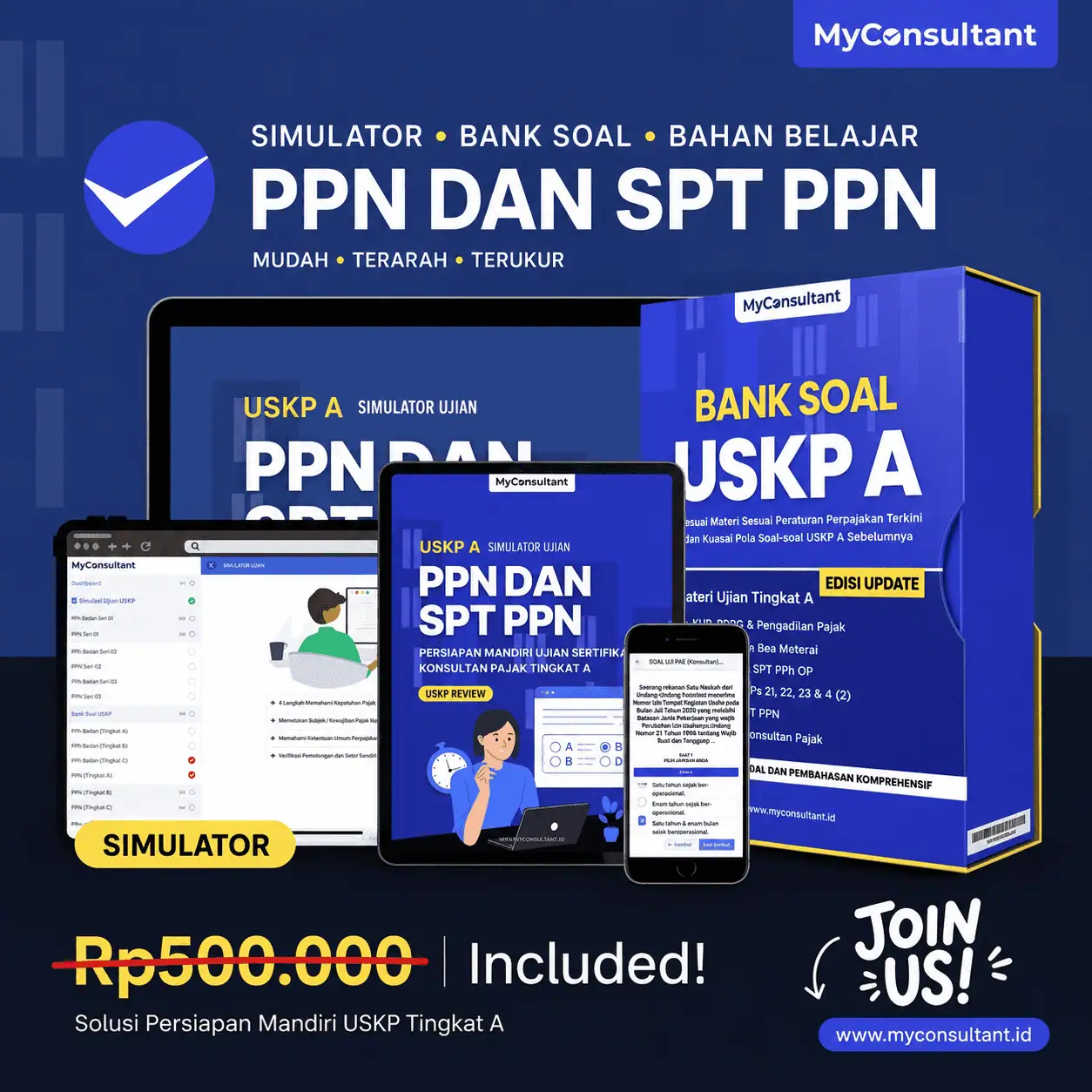 Ilustrasi materi PPN dan SPT PPN untuk latihan soal sertifikasi USKP Tingkat A