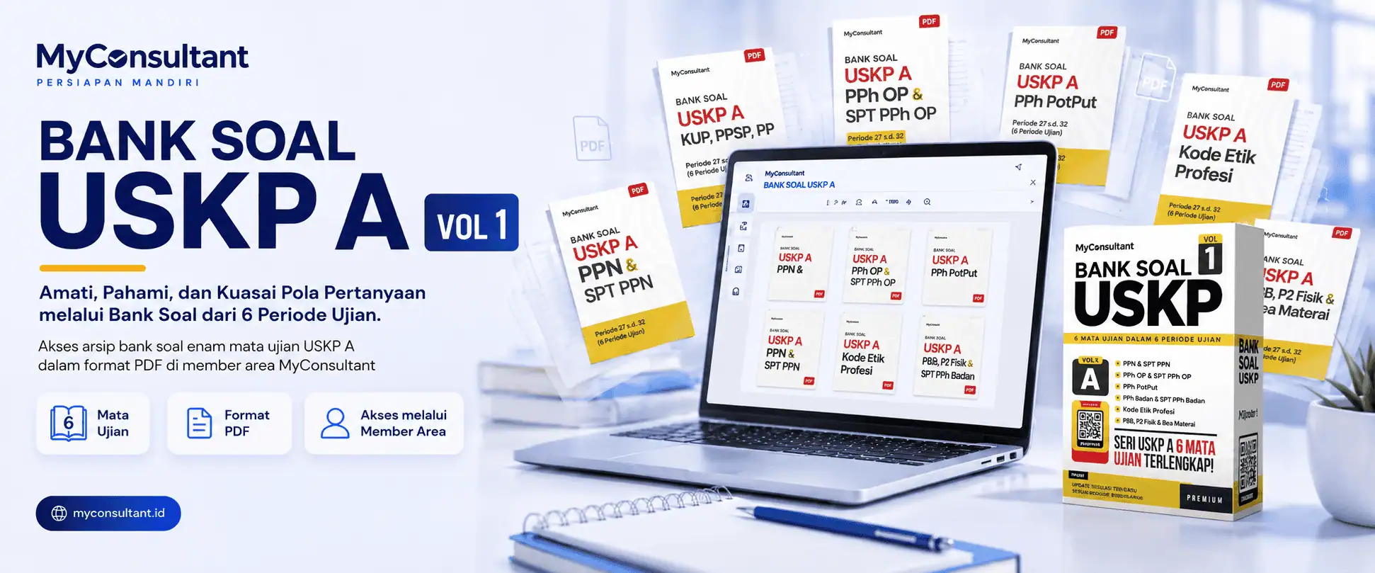 Bank Soal USKP A Volume 1 dalam format PDF di MyConsultant