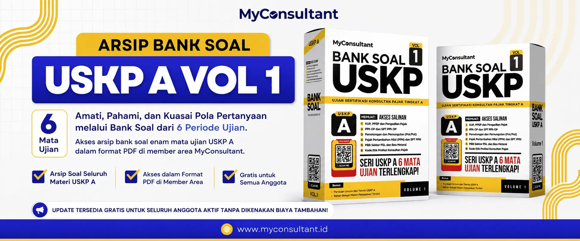 Arsip Bank Soal USKP A Volume 1 untuk enam mata ujian