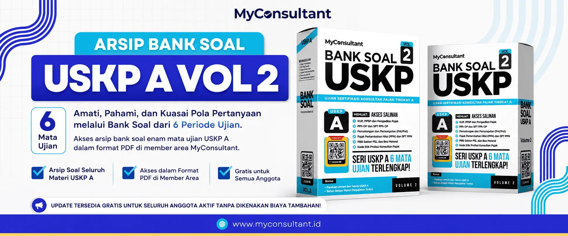 Arsip Bank Soal USKP A Volume 2 untuk enam mata ujian