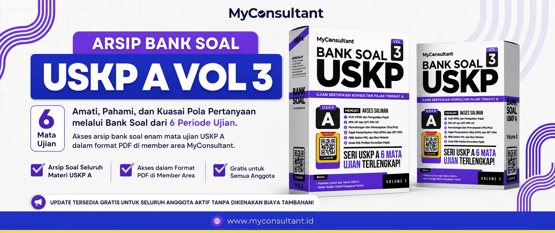 Arsip Bank Soal USKP A Volume 3 untuk enam mata ujian