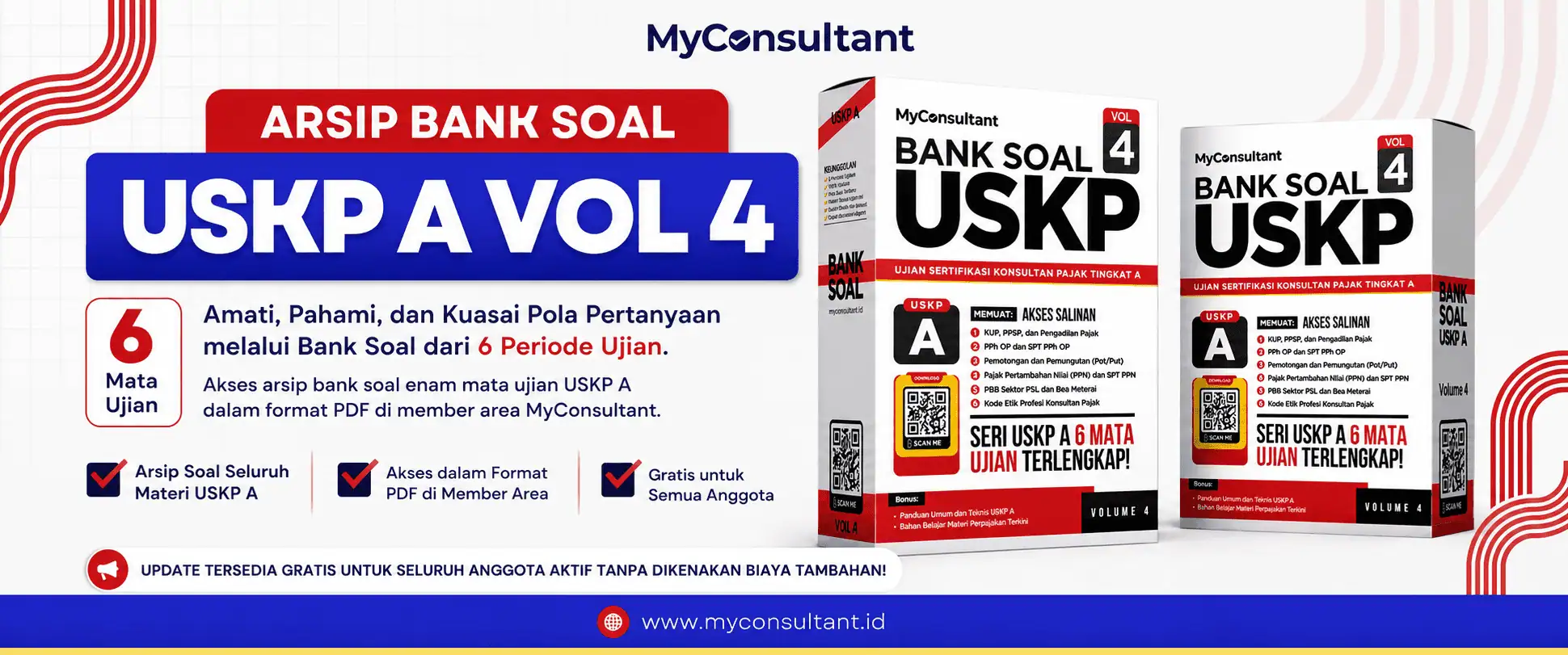 Arsip Bank Soal USKP A Volume 4 untuk enam mata ujian